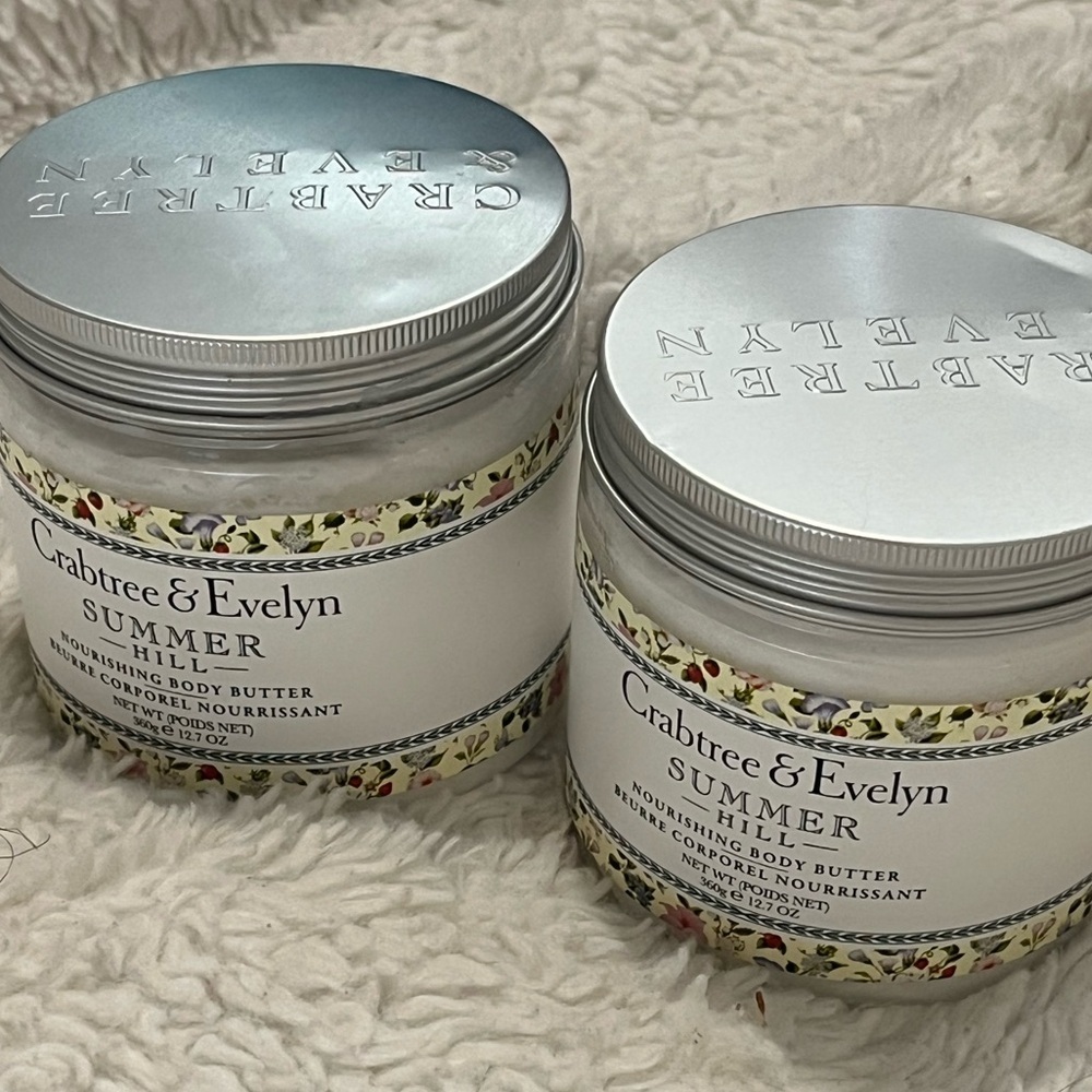 Crabtree & Evelyn Summer Hill Nourishing Body Butter Set of 2 - Picture 8 of 8